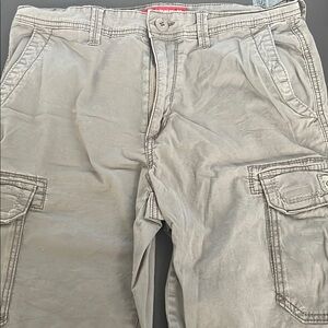 Men's Union Bay Gray Cargo Shorts 32